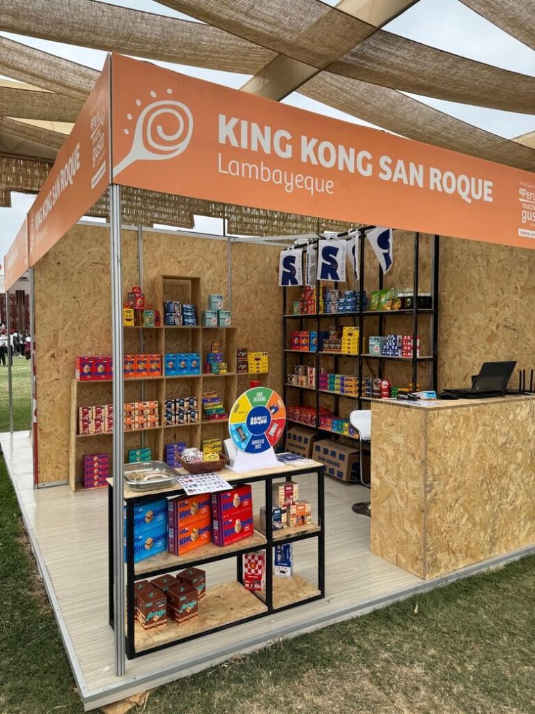 STAND DE KINGKONG SAN ROQUE EN LA FERIA PERU MUCHO GUSTO LAMBAYEQUE